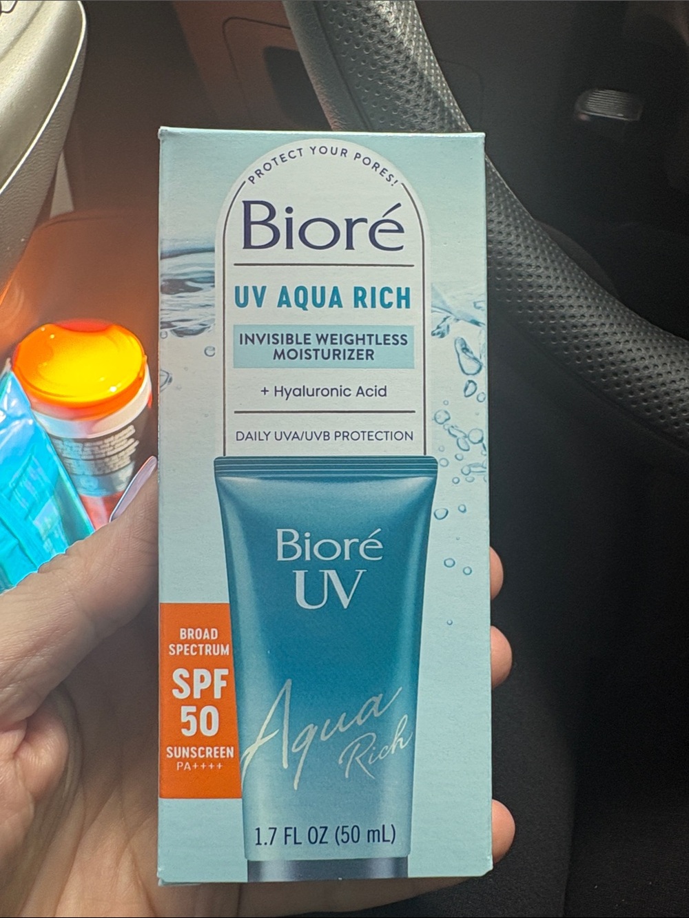 FREE in bundle NWT Sealed UV Aqua Rich SPF 50 Aqua Moisturizing Sunscreen